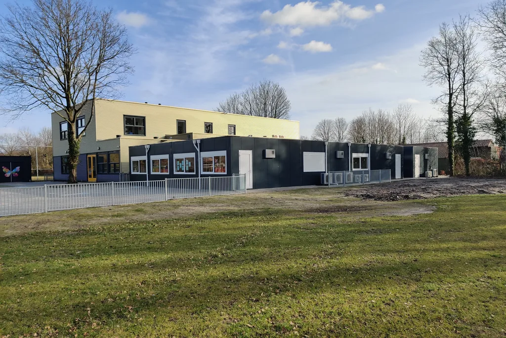 Modulaire schoolgebouw met meerdere units in De Schans-uitvoering